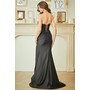Amelia Couture 7083 Embellished Tube Style Slit Evening Wear Style 708