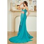 Amelia Couture SU097 One Shoulder Side Opening Gown