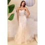 Amelia Couture 8002 Bare Shoulder Ruffled Trumpet Evening Gown