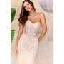 Amelia Couture 8002 Bare Shoulder Ruffled Trumpet Evening Gown