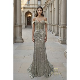 Terani 261P6106 Sweetheart Jeweled Tulle Bodycon Evening Wear