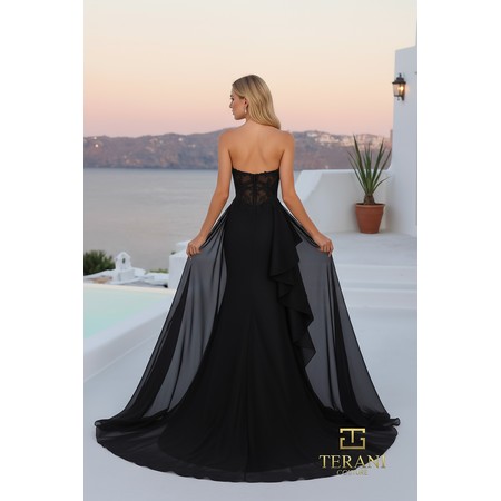 Terani 261P6261 Sweetheart Mikado & Detailed Fit & Flare Formal Evenin