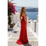 Terani 261P6606 Illusion Sweetheart Sequined Tulle Fishtail Gown With 