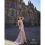 Terani 261P6677 Scoop Neck Tulle & Ornate Fit And Flare Evening Wear