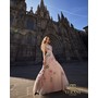 Terani 261P6677 Scoop Neck Tulle & Ornate Fit And Flare Evening Wear