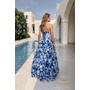 Terani 261P6690 Romantic Printed Chiffon Multi-Layer Ballformal Gown