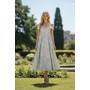 Terani 261C6515 Drop Shoulder Jacquard Fit & Flare Evening Wear