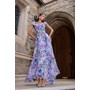 Terani 261C6641 Off-Shoulder Printed Chiffon Princess Cut Formal Eveni