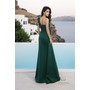 Terani 261E6247 Asymmetric One-Shoulder Matte Satin Bodycon Gown With 