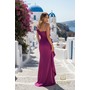 Terani 261E6247 Asymmetric One-Shoulder Matte Satin Bodycon Gown With 