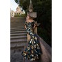 Terani 261E6273 Exposed Shoulder Jacquard Fit And Flare Formal Gown