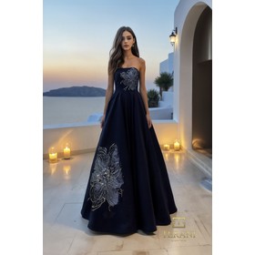 Terani 261E6544 Straight Neck Lustrous Ballgown