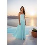 Terani 261E6736 Straight Neck Chiffon & Crepe Flowing Formal Gown