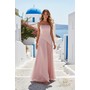 Terani 261E6736 Straight Neck Chiffon & Crepe Flowing Formal Gown
