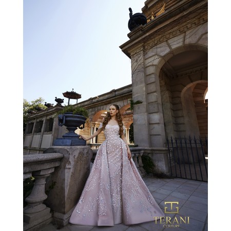 Terani 261GL6659 Off-Shoulder Jeweled Mesh Ballevening Wear