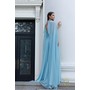 Terani 261M6402 Sweetheart Chiffon Flared Gown With Cape