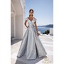 Terani 261M6443 Deep V Jacquard Flowing Formal Evening Gown