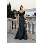 Terani 261M6449 Sweetheart Metallic Jacquard Trumpet Gown With Cap Sle