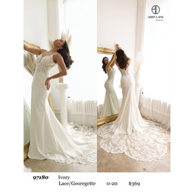 Abby Paris AP-97180 Delicate Georgette Formal Evening Gown