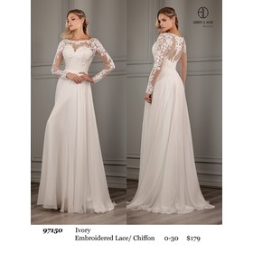 Abby Paris AP-97150 Embrdrd Lace Layered Gown