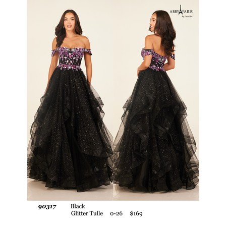 Abby Paris AP-90317 Sequined Layered Evening Wear