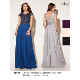 Abby Paris AP-95091 Chiffon Formal Evening Gown Style 9509