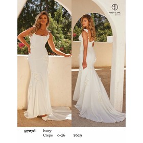 Abby Paris AP-97276 Crepe Formal Evening Gown Style 9727