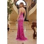 Nox Anabel E1531 Refined Gem-Adorned Sleeveless Formal Gown With Split