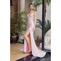Nox Anabel G1655 Sleeveless Sparkle Applique Tailored Formal Gown With