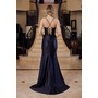 Nox Anabel R1689 Sleek Lustrous Sleek Corset Evening Wear With Split