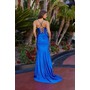 Nox Anabel R1689 Sleek Lustrous Sleek Corset Evening Wear With Split