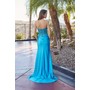 Nox Anabel R1690 Exquisite Bandeau Appliqué Satin Formal Evening Gown 