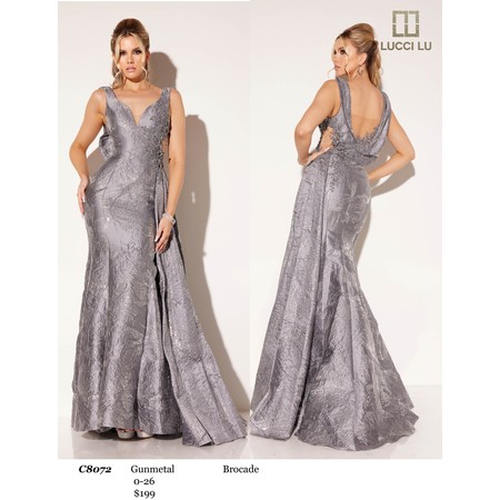 Lucci Lu LL-C8072 Brocade Evening Wear Style C807