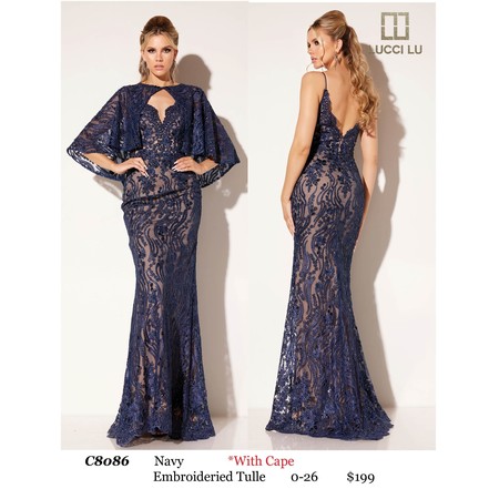 Lucci Lu LL-C8086 Adorned Layered Evening Wear Style C808