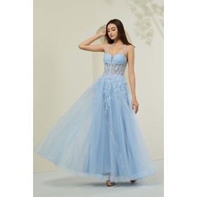 Lucci Lu LL-1444 Adorned Layered Formal Gown