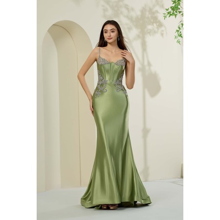 Lucci Lu LL-1446 Silk Formal Gown