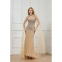 Lucci Lu LL-1450 Adorned Tulle Gown