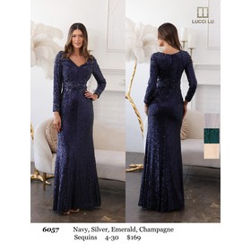 Lucci Lu LL-6057 Shimmer Gown