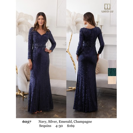 Lucci Lu LL-6057 Shimmer Gown