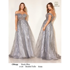 Lucci Lu LL-C8044 Jeweled Layered Evening Wear