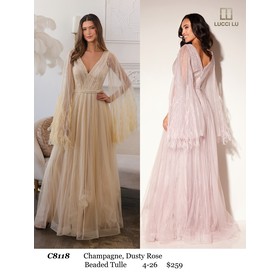 Lucci Lu LL-C8118 Jeweled Layered Evening Wear Style C811