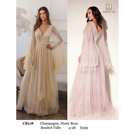 Lucci Lu LL-C8118 Jeweled Layered Evening Wear Style C811