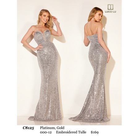 Lucci Lu LL-C8125 Ornate Tulle Gown Style C812