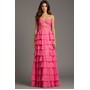 JOVANI 47898A Ruffle Chiffon Flared Prom Formal Wear