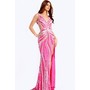 JOVANI 40060A Sparkleed V Neck Cutout Prom Formal Gown