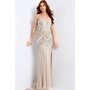 JOVANI 49248A Deep Vline Intricate Jeweled Prom Evening Wear