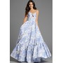 JOVANI 47328A Floral Jacquard Corset Ballgown