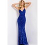 JOVANI 45262A Allover Sequin Column Prom Formal Evening Gown