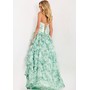 JOVANI 48772A Heart-Shaped Corset Floral Ballformal Evening Gown