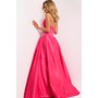 JOVANI 47096A Rhinestone Bow Tube Style Lustrous Ballformal Gown